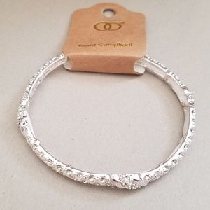 Silvertone Stretch Bracelet